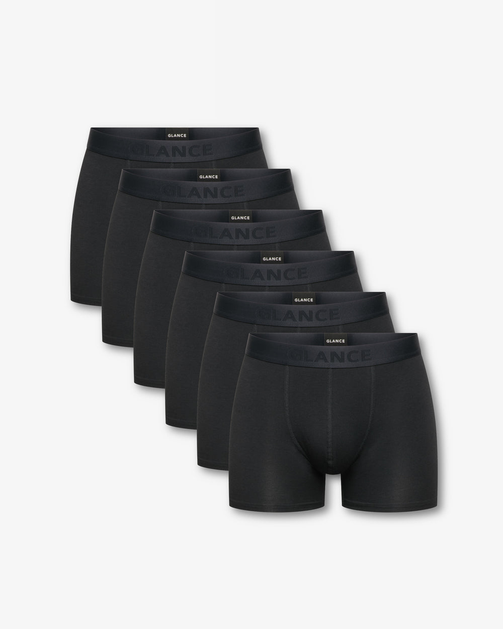 Bambus-Boxershorts Herren im 6er-Pack in Deep Black