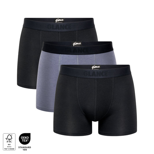 3-PACK - BLACK & GREY